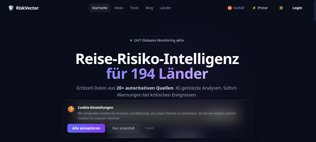riskvector.app Screenshot